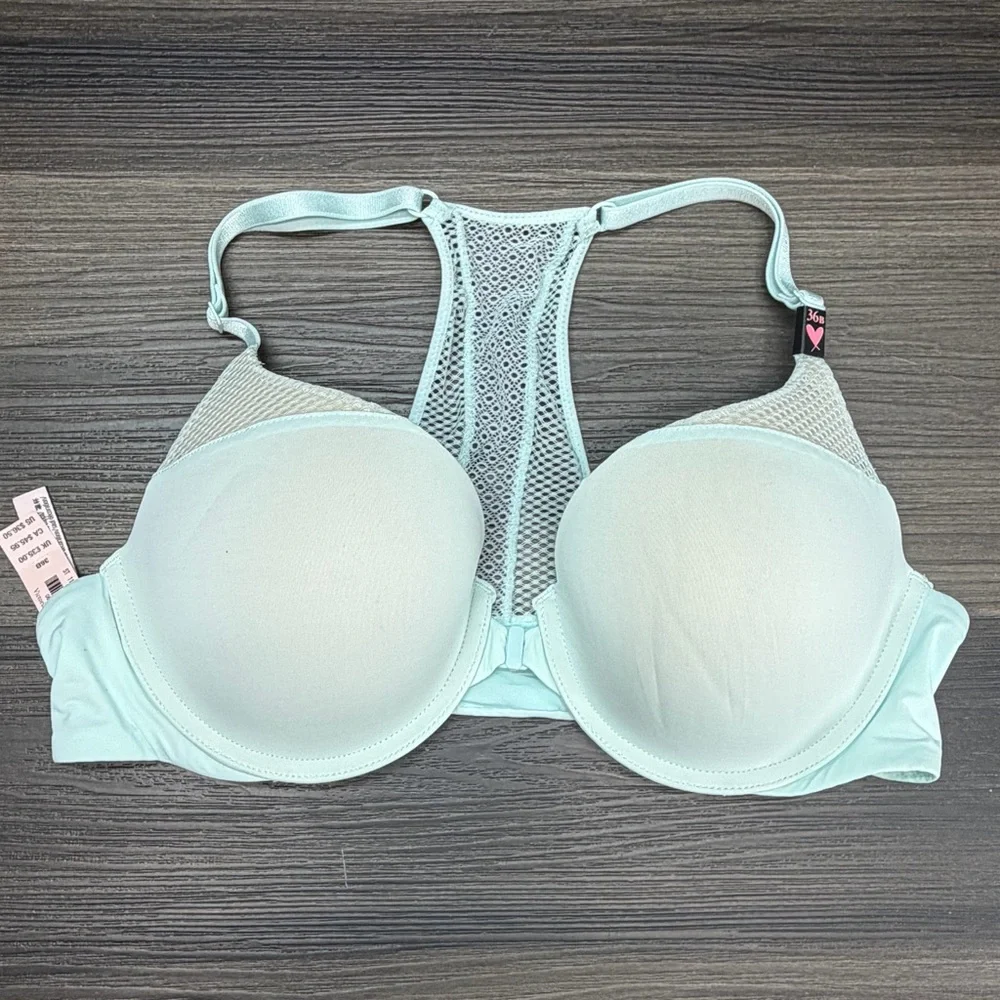 Victoria’s Secret T-Shirt Push-Up Full Coverage Racerback Bra 36B NWT - Picture 1 of 4